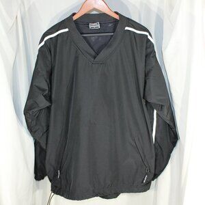 Black Easton Pullover Breathable Baseball Outdoor Windbreaker Jacket - Size L